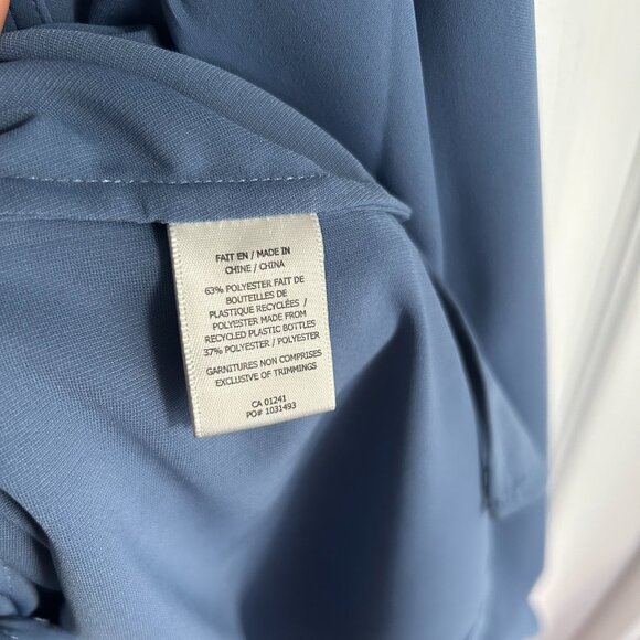 Simons La Contemporaine long sleeve blue button down shirt blouse - Picture 3 of 7